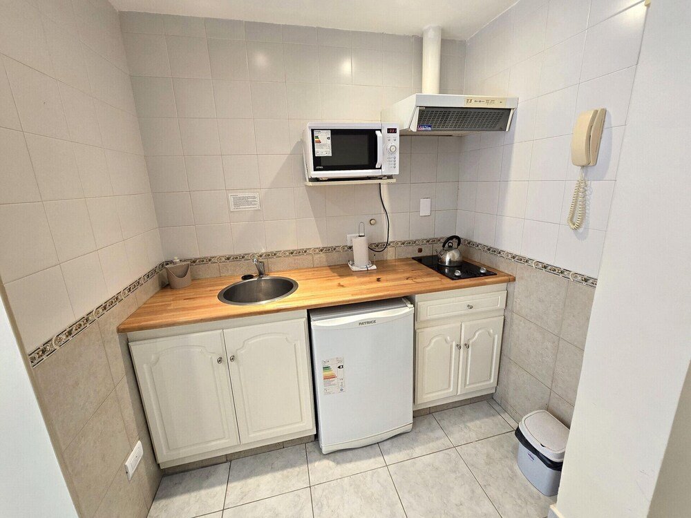 Cocina privada de una de las unidades del hotel